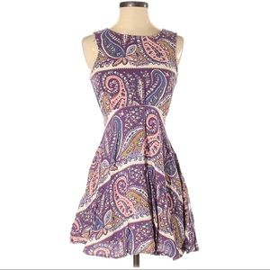 Free People paisley dress purple 4 #32954